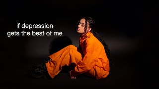 Zevia  if depression gets the best of me Official Lyric Video [upl. by Lednam624]