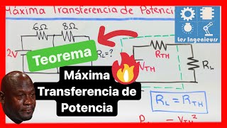 ✅MÁXIMA TRANSFERENCIA DE POTENCIA Thévenin Apréndelo HOY❗️🥵💪🏻 Análisis de Circuitos [upl. by Xirdnek]