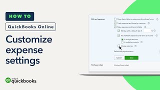 How to set up your expense settings in QuickBooks Online [upl. by Onifled665]