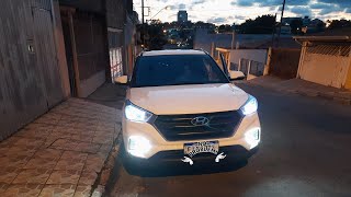 Nova iluminação Hyundai creta super Branca e Led [upl. by Berti]