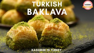 World famous Turkish Baklava with Kashmiri in Turkey kmryt [upl. by Demodena]