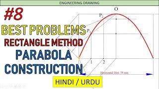 Conic Sections 8 ParabolaExample 1Rectangle MethodHINDI [upl. by Edgar]