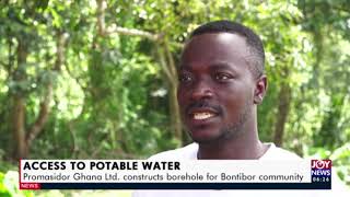 Promasidor Ghana Ltd constructs borehole for Bontibor community  AM News on JoyNews 1920 [upl. by Ohnuj290]