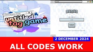 ALL CODES WORK recode untitled tag game ROBLOX  DECEMBER 2 2024 [upl. by Libys]