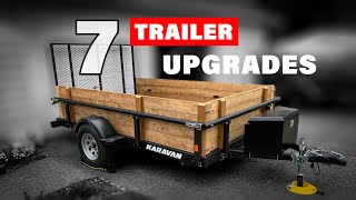 7 Must Have Utility Trailer Modifications  DIY Trailer Sides and MORE [upl. by Ednargel290]