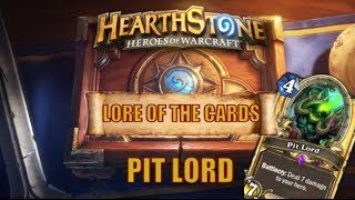 Hearthstone  Lore of the Cards  MannorothMagtheridon  Pit Lord [upl. by Oirad]