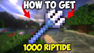 How to Get RIPTIDE 1000 Trident in Minecraft  Riptide 1000 Command [upl. by Marika]