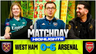 Arsenal HAMMER West Ham  West Ham 06 Arsenal  Match Day Highlights [upl. by Fatima486]