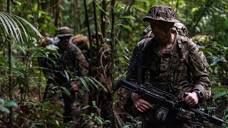 US Brazilian Soldiers conduct River and Jungle Assault Nov 2023 [upl. by Rebane]