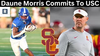 Daune Morris Commits To USC  USC Football Recruiting News [upl. by Ylloj791]