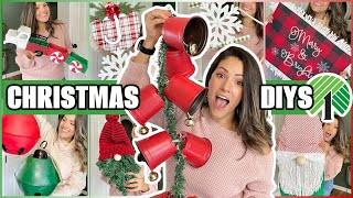 🎄THE BEST Dollar Tree Christmas DIYS to decorate your space ✨ [upl. by Yrek]