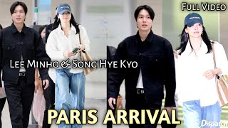 Confirmed Dating Lee Min ho And Song Hye Kyo Safely Arrived Paris For Their New Project [upl. by Hatty]