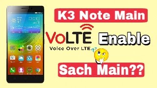 VOLTE Support in Lenovo k3 Note possible Yes or No [upl. by Mcfadden]