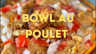 RECETTE DE BOWL AU POULET PRÊT EN 10 MIN SEULEMENT [upl. by Stephannie]