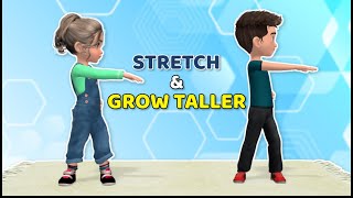 STRETCHING EXERCISES TO GROW TALLER BOYS AND GIRLS EXERCISES [upl. by Analli543]