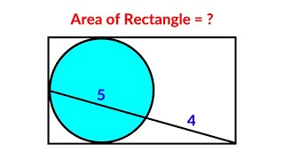 Find the area of the rectangle  A Very Nice Geometry Problem  Math Olympiad [upl. by Furmark936]