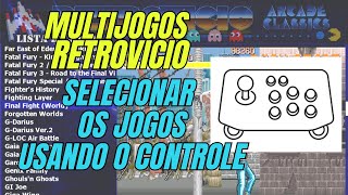 MULTIJOGOS RETROVICIO  CONFIGURAR JOYSTICK PARA SELECIONAR OS JOGOS [upl. by Atinniuq14]