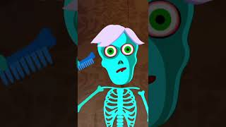 Spooky Skeleton Midnight Routine Song shorts halloween [upl. by Rhianna]