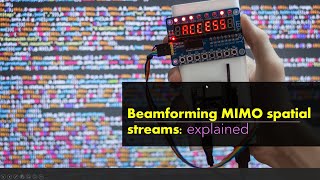 80211 Beamforming MIMO MultiUser beamforming Spatial streams [upl. by Rednal322]