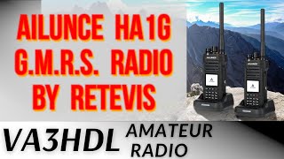 Ailunce HA1G GMRS radio by Retevis  Unboxing and review [upl. by Anear]