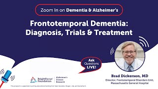 Frontotemporal Dementia Diagnosis Trials amp Treatment [upl. by Annim556]