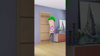 Cuando el baño está ocupado 🤣 MEMES Animation shorts meme animation [upl. by Gnem]