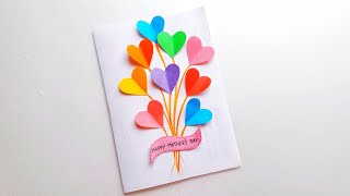 DIY Handmade easy Mothers Day card  Easy Mothers Day card making  handmade card for Mothers diy [upl. by Agathe]