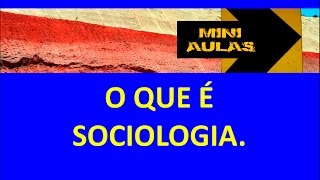 O que é Sociologia [upl. by Modnar]