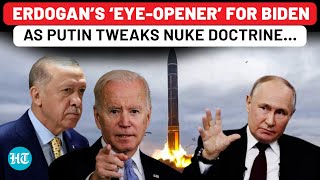 NATO Nation Turkey Defends Putin After Nuke Doctrine Change Blames West In Fiery Speech  Ukraine [upl. by Miehar]