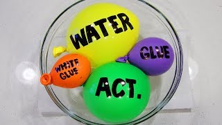 Making Satisfying Glossy Clicky Slime with Balloons [upl. by Seen]