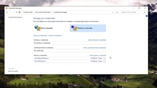 How to Remove Network Credentials in Windows 10 [upl. by Trinetta725]