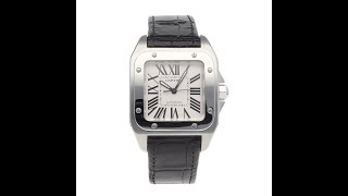 Cartier Santos 100 Pre Owned Watch Ref 2878 [upl. by Wiskind714]