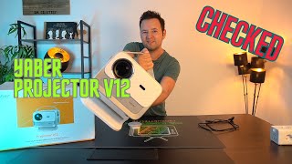 YABER V12  FHD BEAMER  REVIEW [upl. by Alika965]