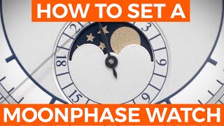 How to Set the Moon Phase on a Watch  Crown amp caliber [upl. by Honor646]