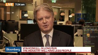 Nordea CEO on Job Cuts Relocating MiFID [upl. by Karlow919]