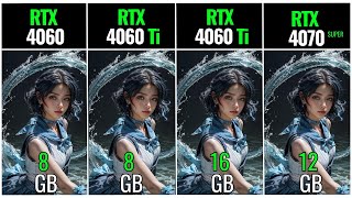 RTX 4060 vs RTX 4060 TI vs RTX 4060 TI 16GB vs RTX 4070 SUPER  Test in 20 Games [upl. by Rorrys78]