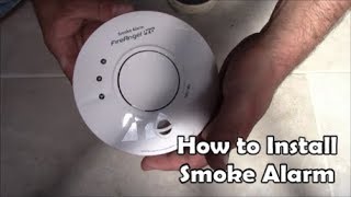 How to install mains powered smoke alarms Wiring Smoke Alarm Fire Angel Pro [upl. by Llenrub438]