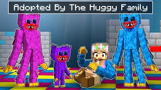 Adopted By The HUGGY FAMILY in Minecraft [upl. by Gipps356]