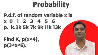 probability density function Example 01 [upl. by Abroms]