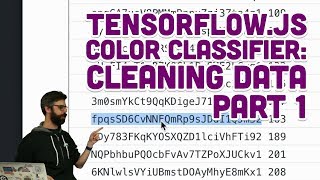 73 TensorFlowjs Color Classifier Cleaning Data Part 1 [upl. by Down]