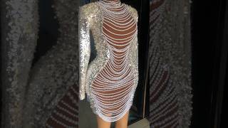 The making of this beaded dress 🔥full beaded dress beaded dresses beadeddress nigeria [upl. by Hukill699]