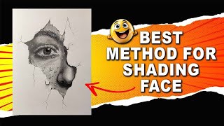 Best Method For Shading Face Using Pencil [upl. by Macdonell]