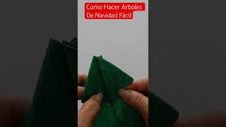 Como Hacer Arboles de Navidad Fácil navidad arbolesdiyyoutubeshorts [upl. by Noakes526]