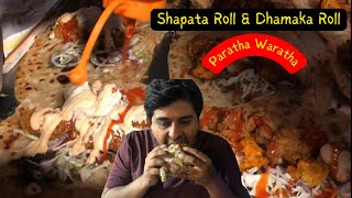 Chicken Shapata Roll In Lahore  Chicken Paratha Roll  Paratha Roll  Street Food Tour [upl. by Adnolahs]