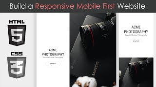 Build a Responsive Mobile First Website  HTML5 amp CSS3 [upl. by Otrebmuh]