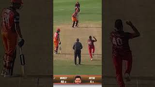 George Munsey vs Zahoor Khan MTvBW GT20Canada SportsCentral Shorts M6A1A [upl. by Ravilob26]