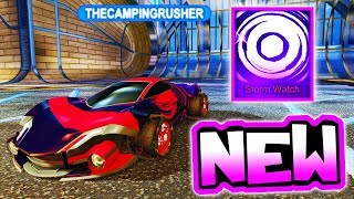 Using NEW quotSTORM WATCHquot Mystery Decal  Rocket League Victory Update [upl. by Ferne]