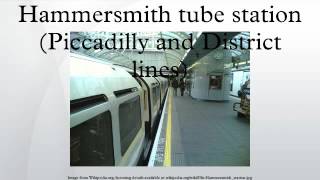 Hammersmith tube station Piccadilly and District lines [upl. by Solracesoj162]