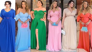 VESTIDOS DE FIESTA 2024 PARA GORDITAS  vestidos de moda tallas grandes 💕 elegantes y sofisticados [upl. by Annayoj]