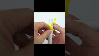 How to easily secure a crosspiece with a plastic tie [upl. by Nyla]